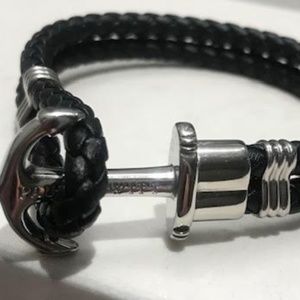 Paul Hewitt Black Anchor Bracelet